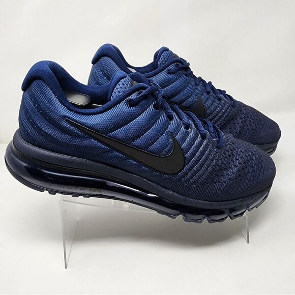 Men’s Nike Shoes Size 9 Air Max 2017 Midnight Navy 270 Force 90 1 97 95 NEW - Picture 2 of 8